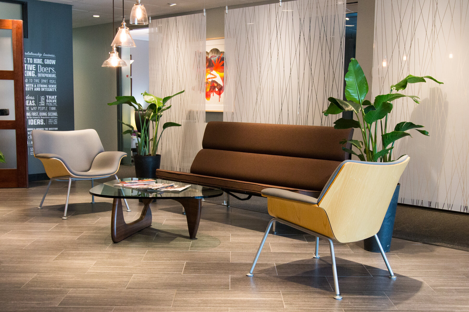 Lobby seating area at Collaborate DSM