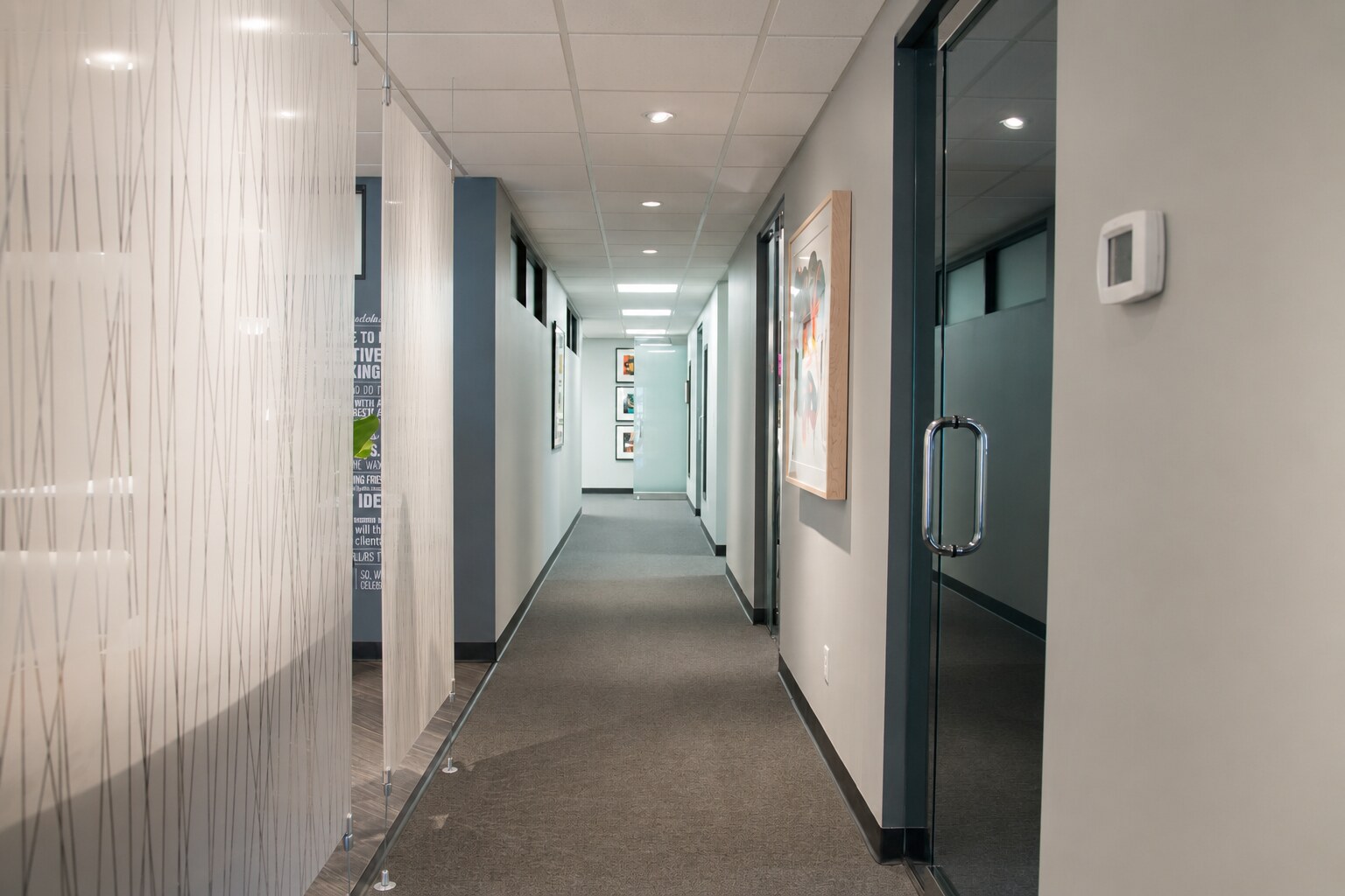 Office hallway at Collaborate DSM